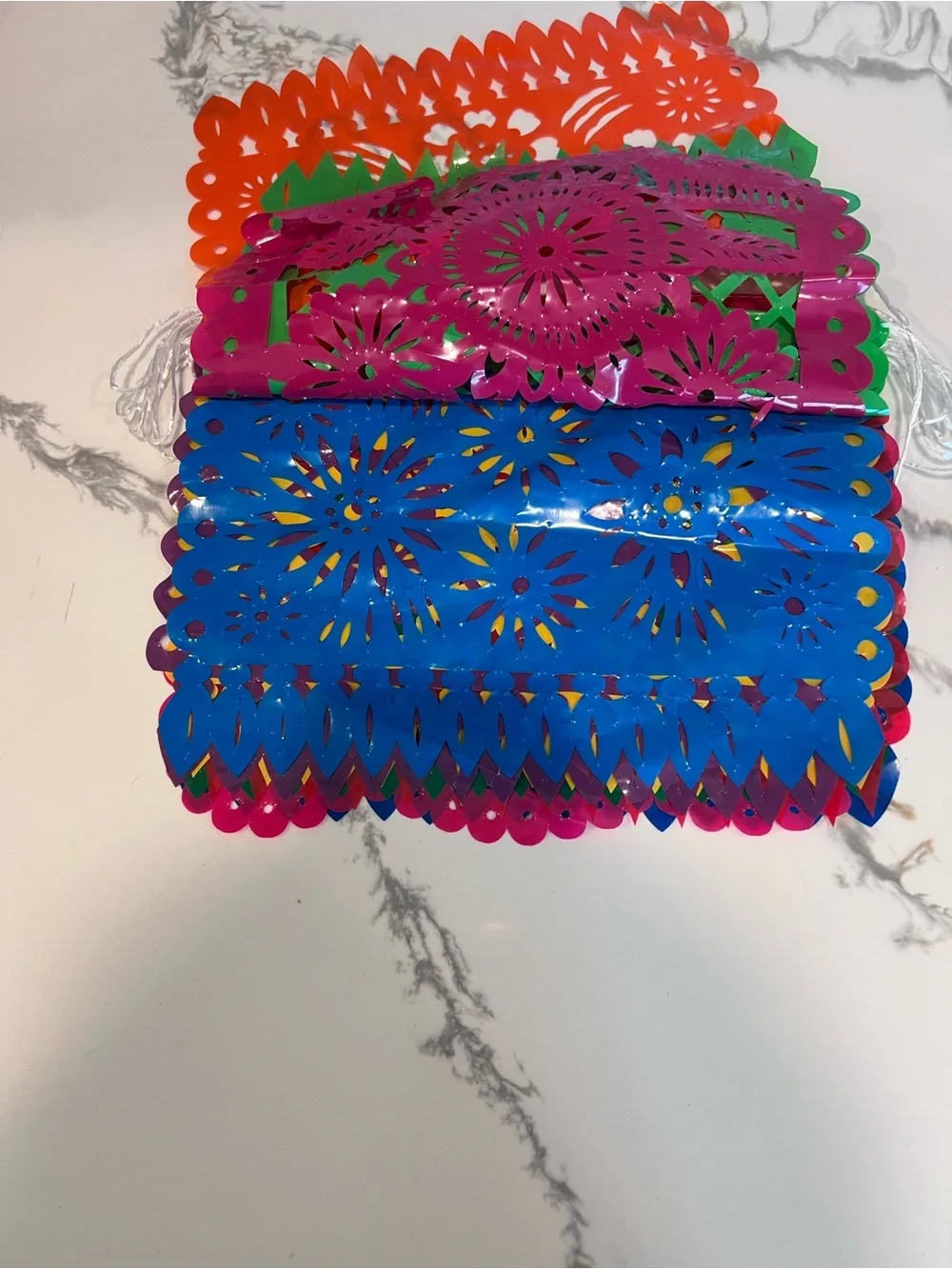 6 Pack Fiesta Banner Each 10 Plastic Papel Picado 5 De Mayo Party Decorations